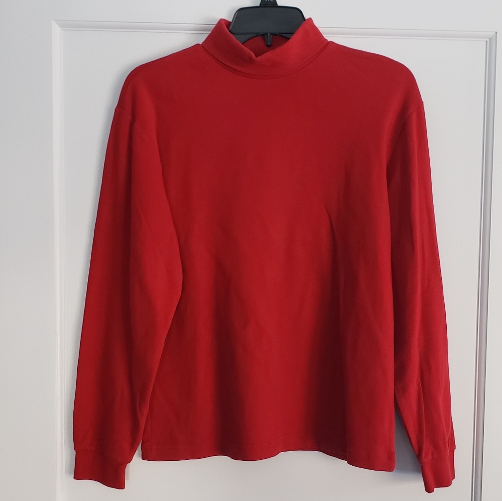 Vintage Boys XL (18) Red Turtleneck, 100% Cotton